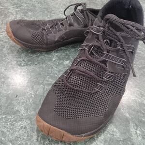 Merrell Trail Glove 6 Trail Barefoot Running Shoes Black Mens Size 9.5 FLAWED